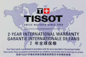 Garantía de relojes TISSOT en Argentina